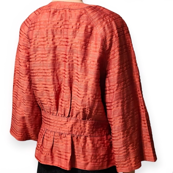 Jones New York Terracotta Button-Down Blouse - Picture 5 of 7